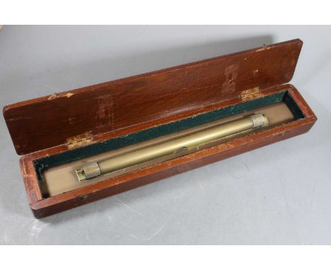 A WWII sliding rule stamped P Orr &amp; Sons Ltd 1941, Mk2 with War Department broad arrow, in mahogany box, the lid with lab