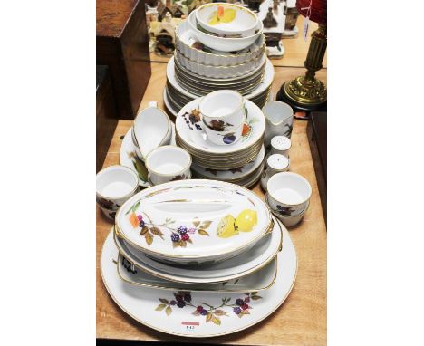 A collection of Royal Worcester oven-to-table wares in the Evesham pattern