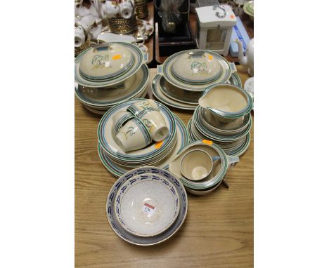 A Royal Doulton part tea and dinner service in the Congres pattern registration number 767765
