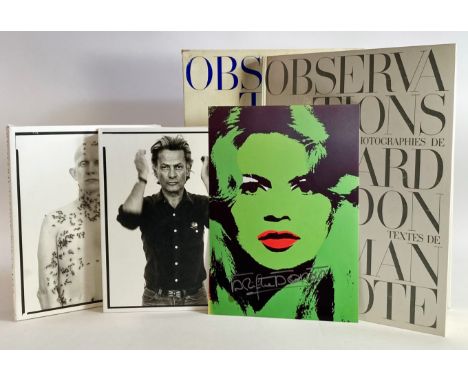 AVEDON, R. Portraits. (N.Y., 2002). Harmonica-folded book. Sm-4°. Obrds. In or. slipcase. -- Id. &amp; T. CAPOTE. Observation