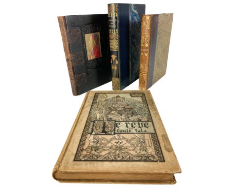 DANTE ALIGHIERI. The new life. Transl. by D.G. Rosetti. N.d. (c. 1900). W. 8 cold. plates, 8 mounted cold. plates &amp; num. 