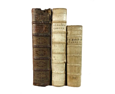 HOOFT, P.C. Neederlandsche histoorien. (Met) Vervolgh. Amst., L. Elzevier (&amp; J. Blaeu), 1642-(54)). 2 in 1 vol. (8), (28)