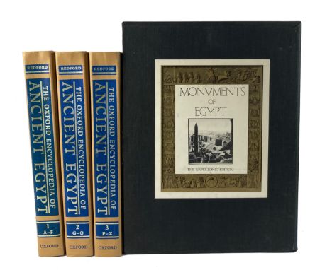 REDFORD, D.B., ed. The Oxford encyclopedia of ancient Egypt. 2001. 3 vols. Prof. ill. 4°. Ocl. -- C.C. GILLESPIE &amp; M. DEW