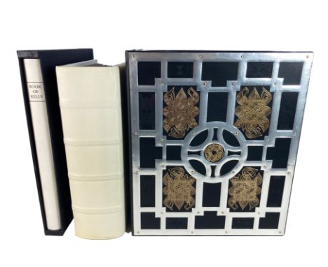 BOOK OF KELLS, The. Luzern, Faks. Vlg., (1990). 345 cold. facs. lvs. Fol. Or. goatskin over wooden brds. In or. black leather