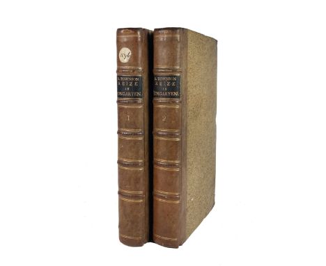MARITIME HISTORY - TRAVELLING -- TOWNSON, R. Reize in Hongarijen. Met een kort bericht der stad Weenen. Den Haage, J.C. Leeuw