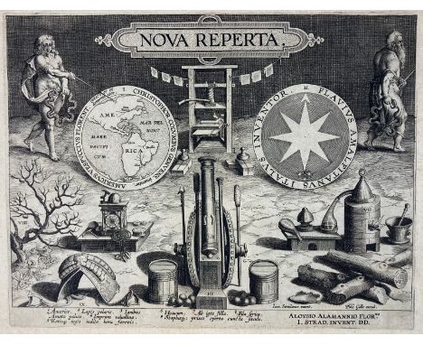 STRADANUS, Giovanni (Jan v.d. Straet), (1523-1605). "Nova reperta". N.d. (c. 1600). 205 x 267 mm (plate size). -- Id. "Color 