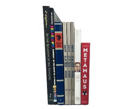 GRAPHIC NOVELS -- SPIEGELMAN, A. In the shadow of no towers. Lond., 2004. 10, (2), VII pp. 4°. Obrds. -- Id. Breakdowns. Port