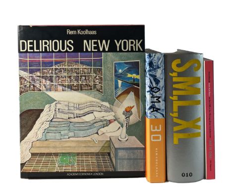 KOOLHAAS, R. Delirious New York. A retroactive manifesto for Manhattan. Lond., Academy Editions (pasted over New York, OUP), 