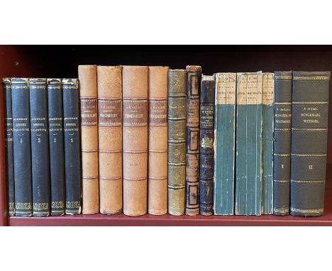 PINTO, A. de. Handleiding tot het wetboek van burgerlijke regtsvordering. 2e dr. 1857. 2 in 3 vols. Cont. limp brds., uncut. 