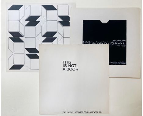 ZERO -- VERSTOCKT, (M.) This is not a book. (Antwerp, Mercatorfonds, 1971). 3 parts in 1 vol. 4°. Mixed media (incl. grammoph