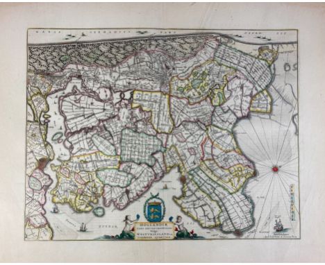 LOW COUNTRIES -- "HOLLANDIAE pars septentrionalis, vulgo Westvriesland en 't Noorder Quartier". - "FRISIA OCCIDENTALIS". - "D