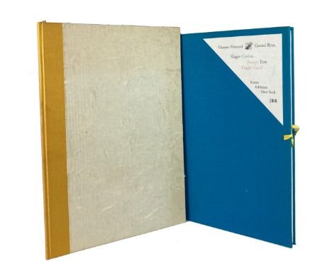 REVE, G. &amp; R. KOUSBROEK. Je brief kwam net te laat. Rott., Bébert, (1986). 4°. Ohcl., bound by Bardamu. Printed in green 