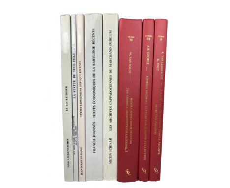 SOLDT, W. v. Middle Babylonian texts in the Cornell Univ. Collections. I. The later kings. 2015. - A.R. GEORGE, (a.o.). Assyr