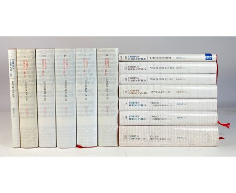 JUSTINIANUS - CORPUS IURIS CIVILIS. Tekst en vertaling. Ond. red. v. J.E. Spruit, R. Feenstra, (e.a.). Instituten, Digesten, 