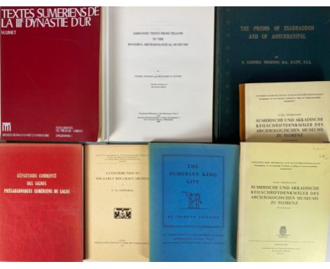 JACOBSEN, Th. The Sumerian king list. (1966). Owrps. -- K. OBERHUBER. Sumerische und akkadische Keilschriftdenkmäler des arch