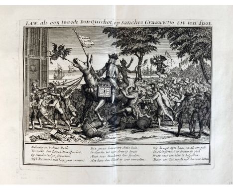 GROOTE TAFEREEL DER DWAASHEID, HET, Vertoonende de opkomst, voortgang en ondergang der Actie, Bubbel en Windnegotie, in Vrank