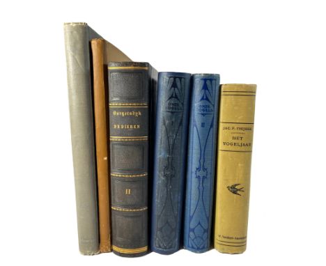 ORNITHOLOGY -- BUEKERS, P.G. Onze vogels. 2e dr. Zutphen, (1922). 2 vols. W. 50 cold. lithogr. plates. Lge-8°. Or. richly dec