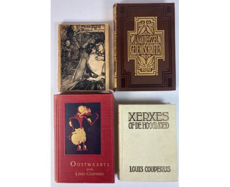 DEYSSEL, L. v. Gedenkschriften. Amst., 1924. First blank, (6), 290 pp., last blank. Blind stamped or. brown mor. bind., spine