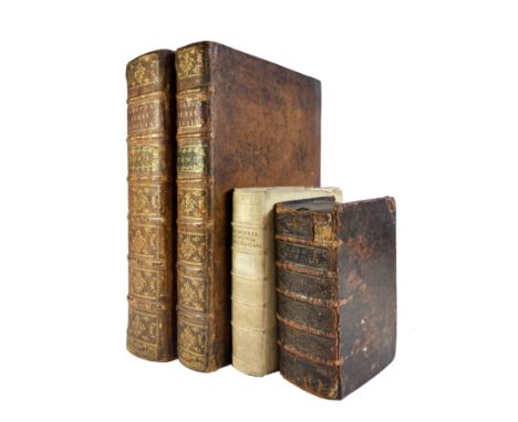 (JUSTINIANUS). Corpus iuris civilis. Amst., Vid. D. Elzevier, 1681. 2 parts in 1 vol. (20), 904; 754 pp. W. engr. title. Cont