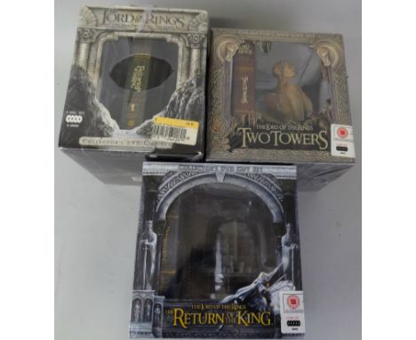 Three Lord of The Ring DVD Collector Sets comprising; "The Two Towers", "The Fellowship of The Ring" and "The Return of The K