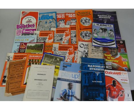 A quantity of predominantly Barnsley Football Club programmes, 1930's-2000's, comprising; various Oakwell Review Journals, Wi