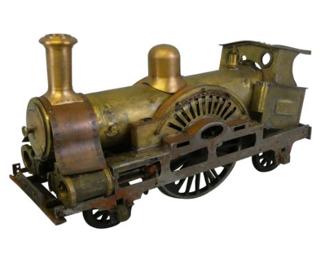 A 3 1/2" gauge live steam model of L. N. W. R. Cornwall, project, number 3020, 2-2-2, length 44cm. The Cornwall as built in 1