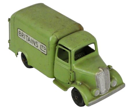 Britains - A die-cast No. 2024 Motor and Road Series Light Goods Van (lacking back left door).