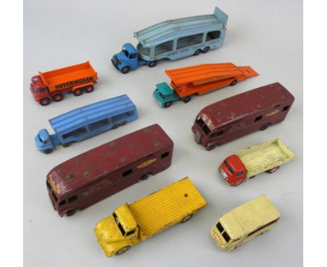 Various Makers - A quantity of unboxed and some playworn die-cast models comprising; Matchbox No. 1 Hoveringham Tipper, Match