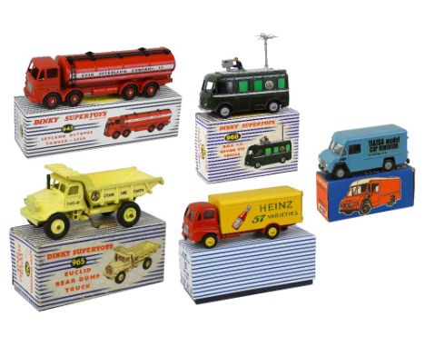 Dinky/Lion Car - Five die-cast models comprising; Dinky Supertoys Atlas Edition "Heinz" van in No. 920 box, Atlas Edition Ley