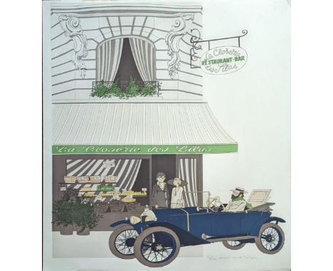 Philippe Noyer, (French, 1917-1985), La Closerie des Lilas, lithograph, signed in pencil, numbered 124/220, on Arches paper, 