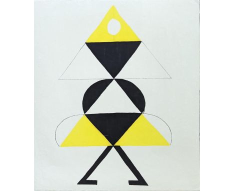 Sonia Delaunay (1885-1979), La Danseuse Jaune, offset lithograph, published 1960s, unframed, full sheet, H.70cm W.50cm
