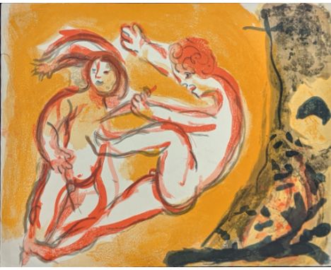 Marc Chagall, Cain and Abel, 1960, lithograph, 35cm x 26cm