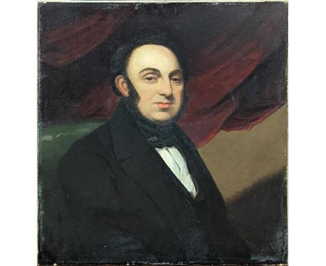 19th century British School, portrait of a gentleman, oil on canvas, H.76cm W.63cm