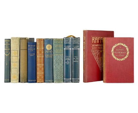 (Art criticism and early 20th century bindings) Eleven good works C. Lewis Hind. 'The Consolations of a Crictic,' first editi