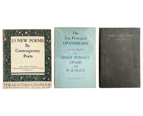 W. B. Yeats and Shree Purohit Swami (trans) 'The Ten Principal Upanishads,' First edition, fine unclipped dj with light sun b