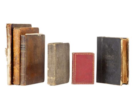 'The Book of Common Prayer,'  Full maroon with gilt decorations, marbled (paste) endpapers, gilt edge, contemporary ink signa
