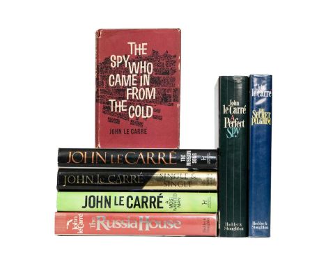 John Le Carre Seven works 'The Russia House,' first edition, original cloth, unclipped dj, extra glassine wrap, vg to fine, H