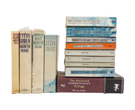 PEAKE, Mervyn 'The Gormenghast Trilogy,' 'Titus Groan,' 'Gormenghast,' and 'Titus Alone,' all reprints, all unclipped dj's, s