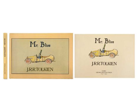 J.R.R. Tolkien Mr. Bliss First edition, unclipped dj, colour illustrations throughout, vg to fine, George Allen &amp; Unwin, 