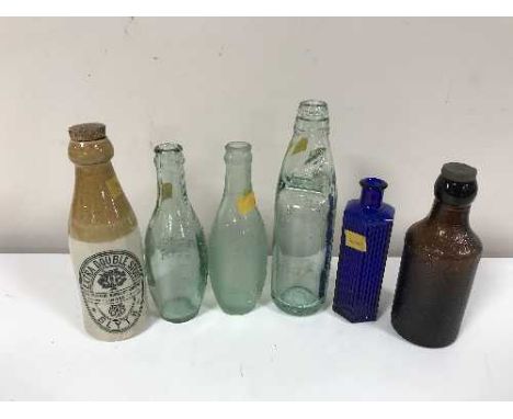 Forty nine glass and vintage bottles relating to breweries of the North East and Scotland 