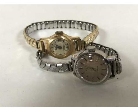 A lady's vintage Super Oris watch and a lady's Bulova automatic watch 