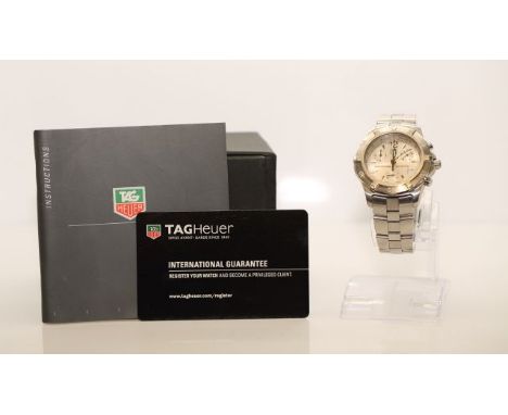 TAG Heuer 2000 Exclusive Model Number: CN1111 27 Jewel TAG Heuer Quartz Movement. Waterproof to 200M. Full Chronograph Functi