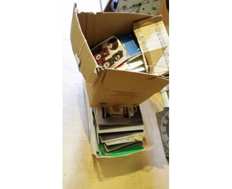 Collection of clock and horological magazines and auction catalogues. 2 boxes