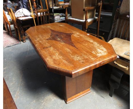 INLAID OCTAGONAL TABLE