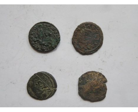 MIXED LOT OF FOUR ROMAN SESTERTIUS TYPE COINS 