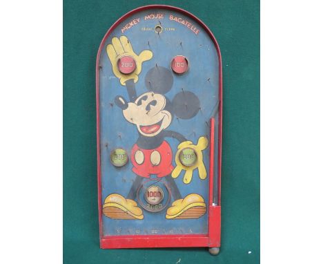 MICKEY MOUSE BAGATELLE BOARD 