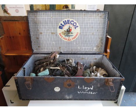 TRAVEL TRUNK AND HORSE BELTS, ETC. 