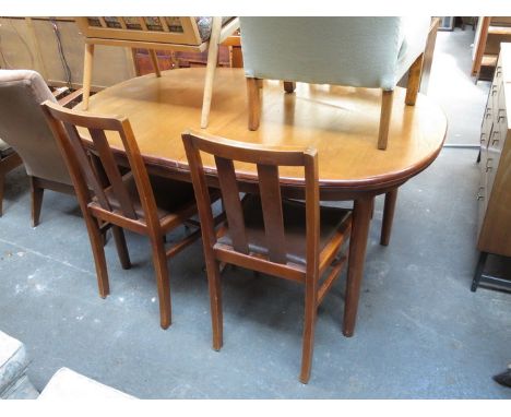 DINING TABLE AND FOUR CHAIRS 