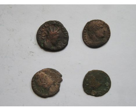 MIXED LOT OF FOUR ROMAN SESTERTIUS TYPE COINS 