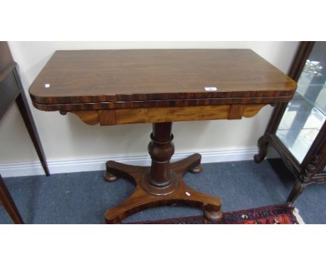 A Good Quality Victorian Mahogany Fold Over Card Table, in immaculate condition.